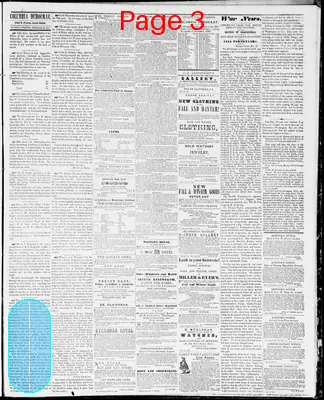 Page thumbnail for Columbia Democrat And Bloomsburg General Advertiser