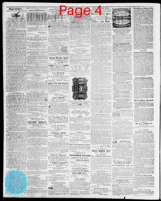 Page thumbnail for Columbia Democrat And Bloomsburg General Advertiser