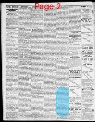 Page thumbnail for Columbia Democrat And Bloomsburg General Advertiser