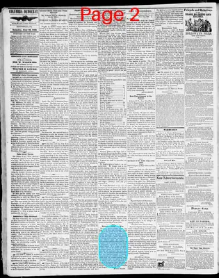 Page thumbnail for Columbia Democrat And Bloomsburg General Advertiser