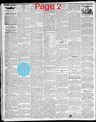 Page thumbnail for Columbia Democrat And Bloomsburg General Advertiser