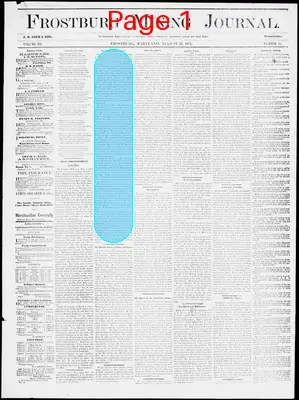 Page thumbnail for Frostburg Mining Journal