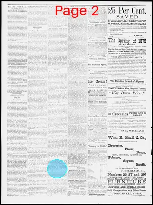 Page thumbnail for Frostburg Mining Journal