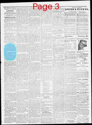 Page thumbnail for Frostburg Mining Journal