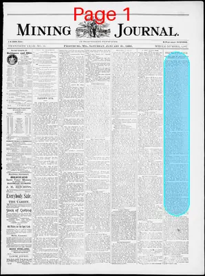 Page thumbnail for Frostburg Mining Journal