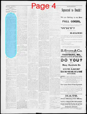 Page thumbnail for Frostburg Mining Journal