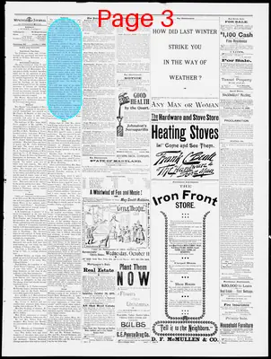 Page thumbnail for Frostburg Mining Journal