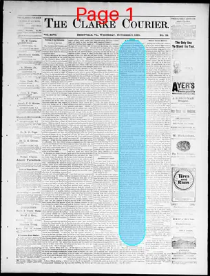 Page thumbnail for Clarke Courier