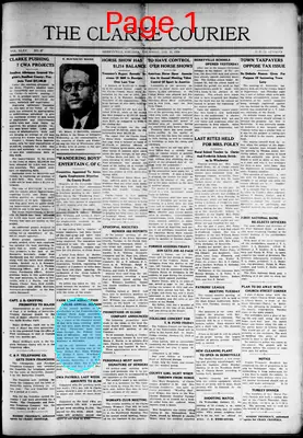 Page thumbnail for Clarke Courier