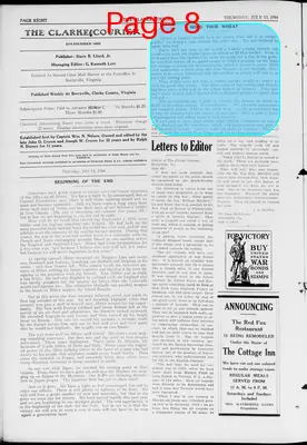 Page thumbnail for Clarke Courier