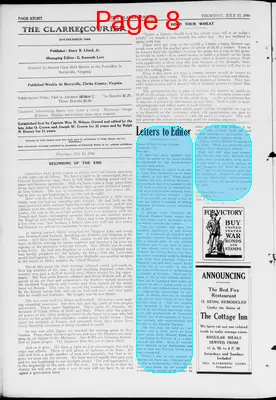 Page thumbnail for Clarke Courier