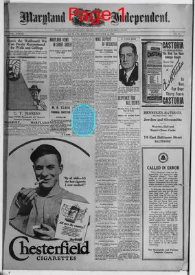 Page thumbnail for Maryland Independent