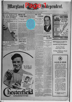 Page thumbnail for Maryland Independent