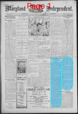 Page thumbnail for Maryland Independent
