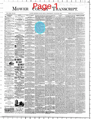Page thumbnail for Mower County Transcript
