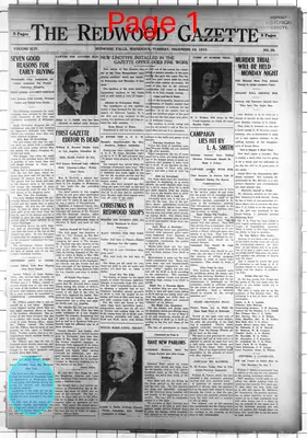 Page thumbnail for The Redwood Gazette