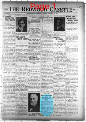 Page thumbnail for The Redwood Gazette