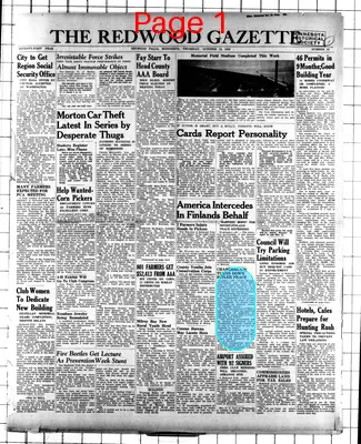 Page thumbnail for The Redwood Gazette