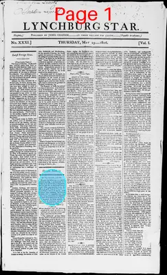 Page thumbnail for Lynchburg Star