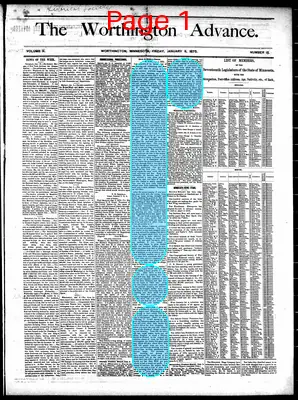 Page thumbnail for The Worthington Advance