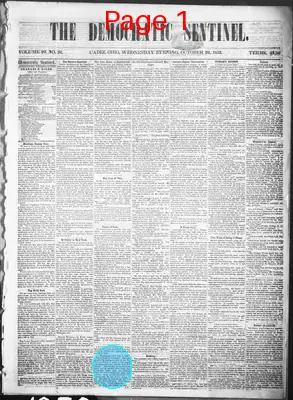 Page thumbnail for The Democratic Sentinel
