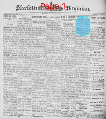 Page thumbnail for The Norfolk Virginian