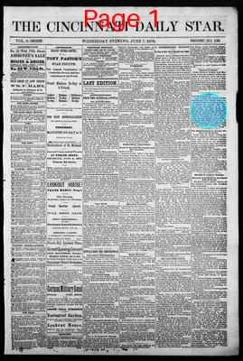 Page thumbnail for The Cincinnati Daily Star