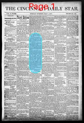Page thumbnail for The Cincinnati Daily Star