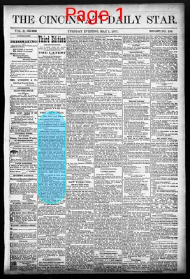 Page thumbnail for The Cincinnati Daily Star