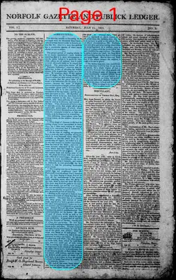 Page thumbnail for Norfolk Gazette And Publick Ledger