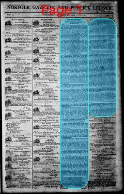 Page thumbnail for Norfolk Gazette And Publick Ledger