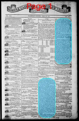 Page thumbnail for Norfolk Gazette And Publick Ledger