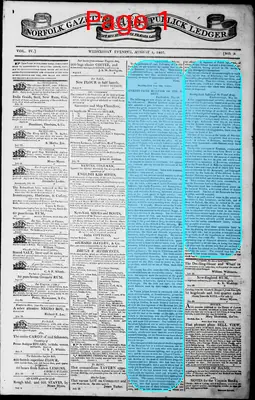 Page thumbnail for Norfolk Gazette And Publick Ledger
