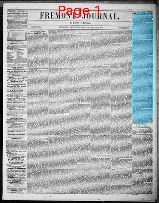Page thumbnail for Fremont Journal