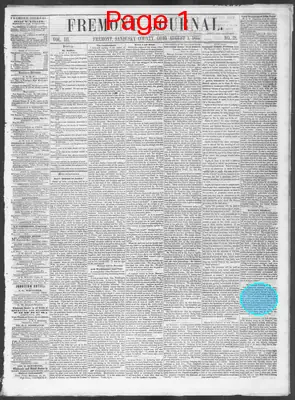 Page thumbnail for Fremont Journal