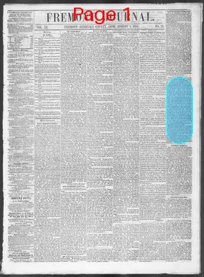 Page thumbnail for Fremont Journal