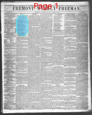 Page thumbnail for Fremont Weekly Freeman