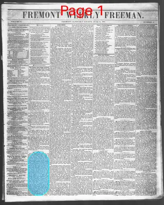 Page thumbnail for Fremont Weekly Freeman
