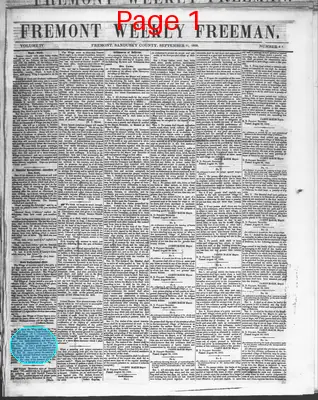 Page thumbnail for Fremont Weekly Freeman
