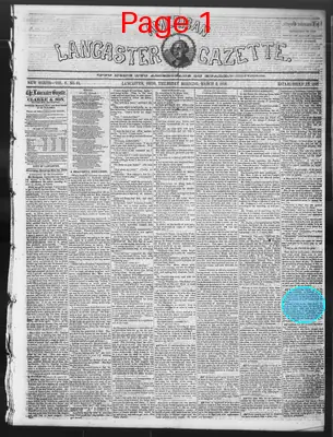 Page thumbnail for American Lancaster Gazette