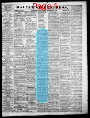 Page thumbnail for Maumee City Express
