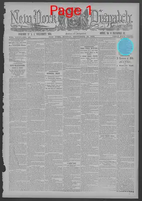 Page thumbnail for New York Dispatch