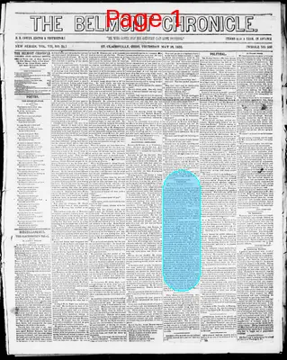 Page thumbnail for Belmont Chronicle