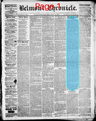 Page thumbnail for Belmont Chronicle