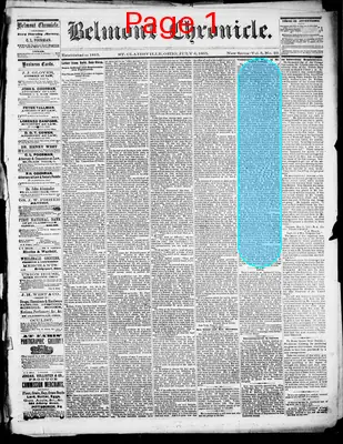 Page thumbnail for Belmont Chronicle