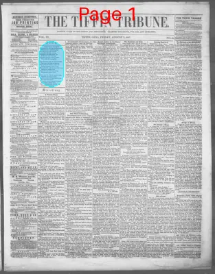 Page thumbnail for The Tiffin Tribune