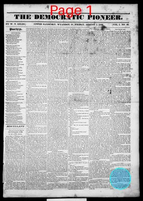 Page thumbnail for The Democratic Pioneer