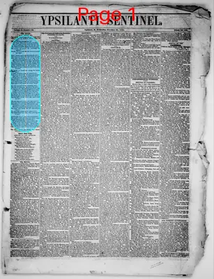 Page thumbnail for Ypsilanti Sentinel