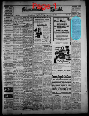 Page thumbnail for Shenandoah Herald