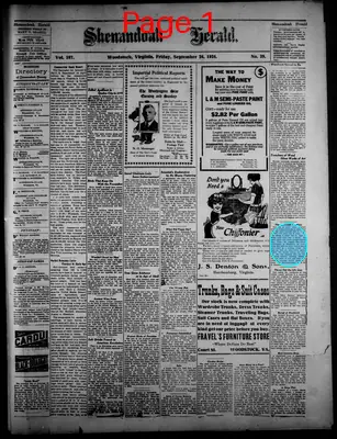 Page thumbnail for Shenandoah Herald